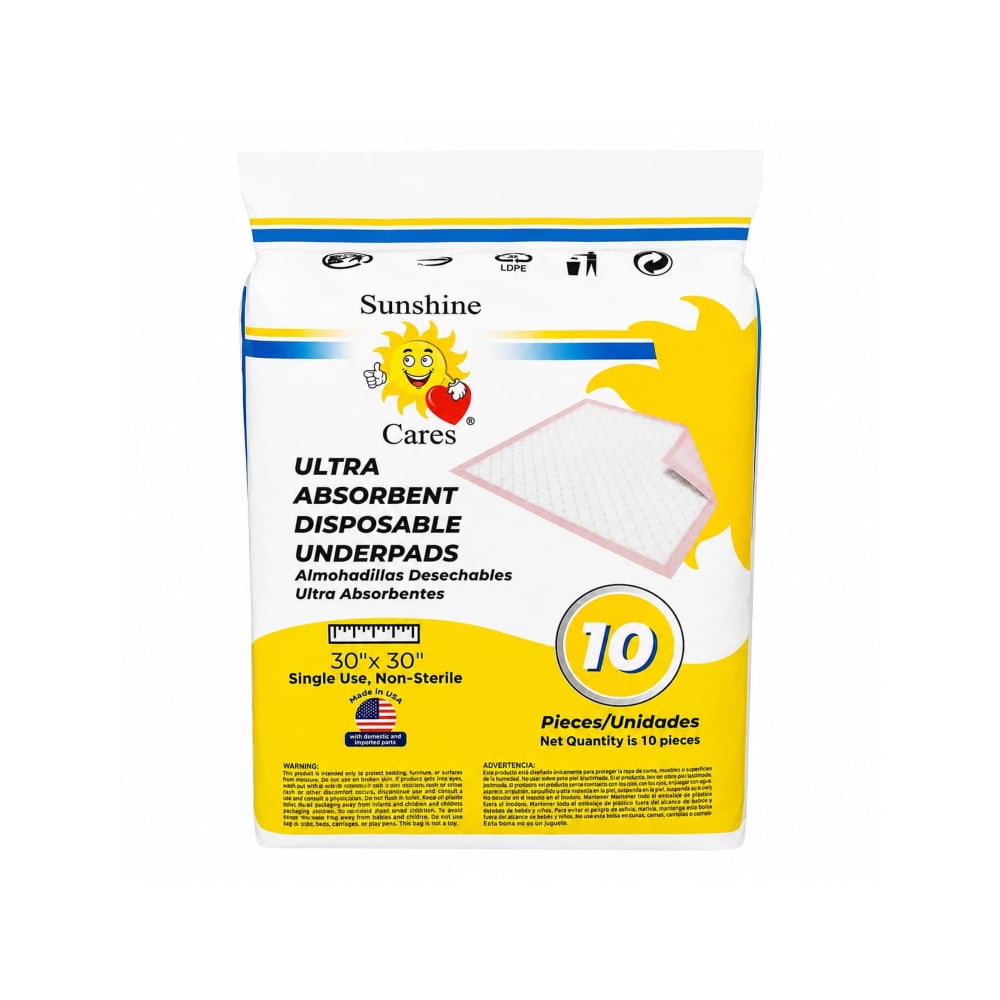 Almohadillas desechables ultra absorbentes Sunshine Cares (10 U) - Imagen 1
