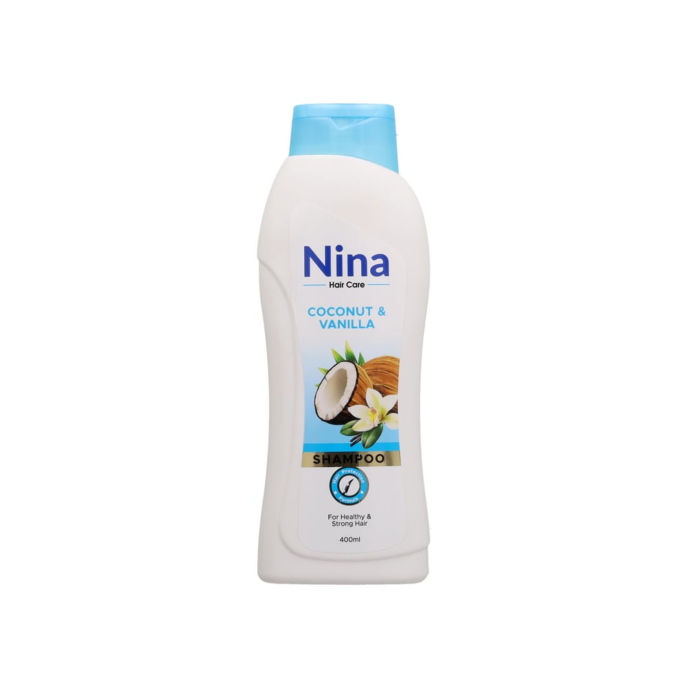 Champú de coco y vainilla Nina (400 ml) - Imagen 1