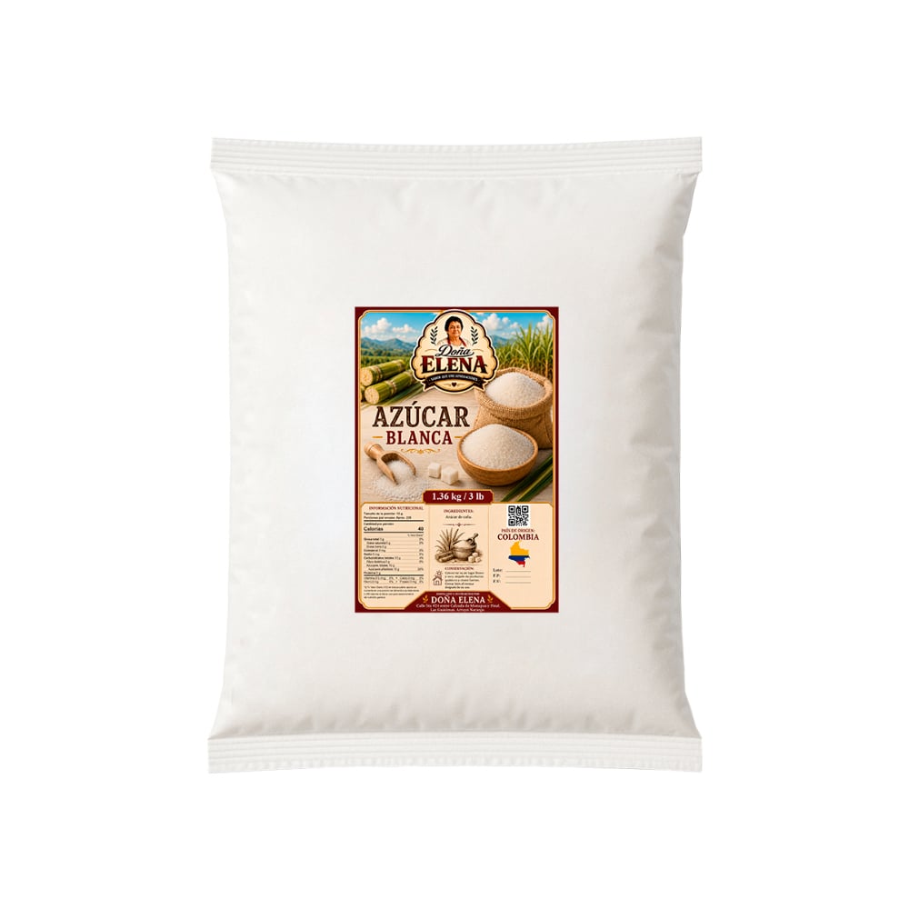 Azúcar blanca Doña Elena (1.36 kg / 3 lb) - Imagen 1