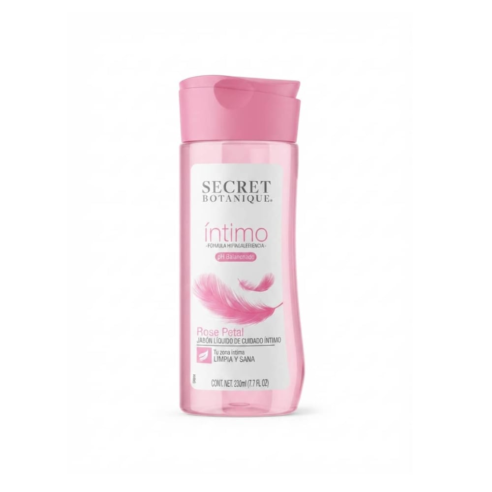 Jabón líquido íntimo con extracto de pétalos de rosas Secret Botanique (230 ml) - Imagen 1