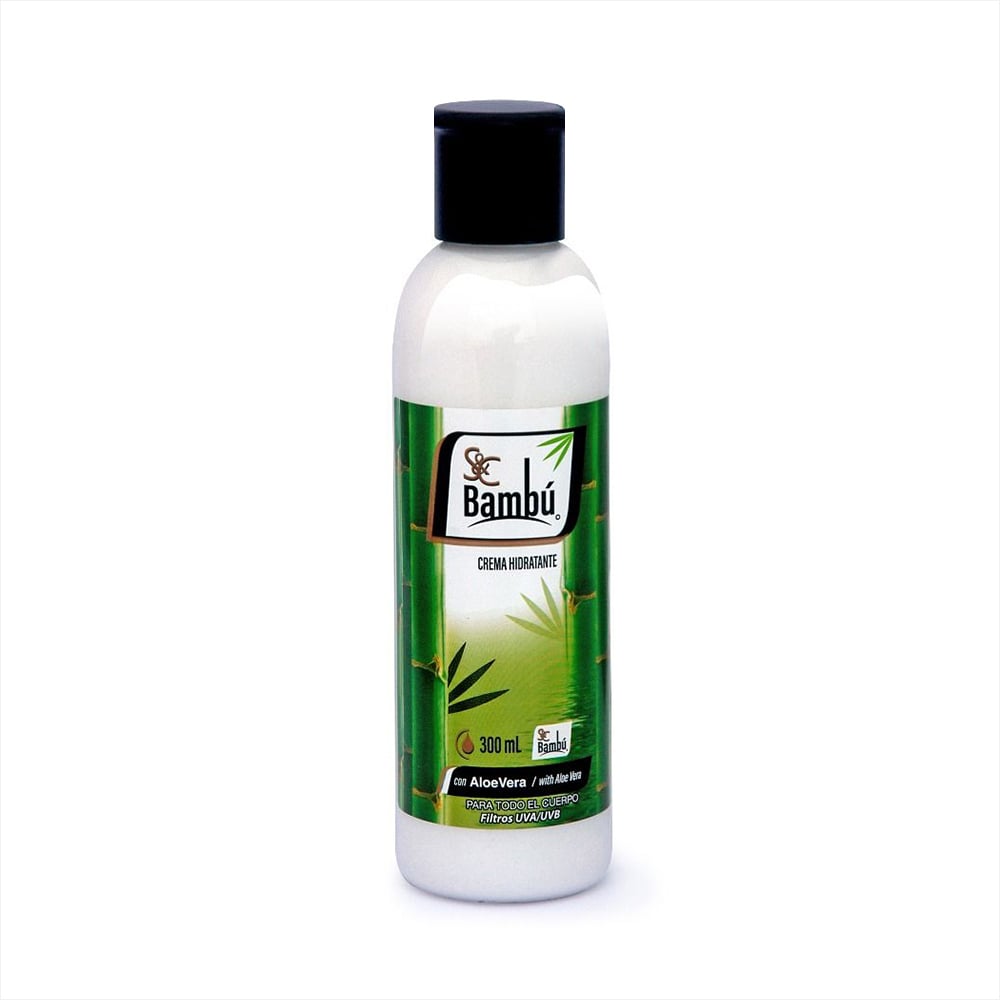 Crema hidratante con aloe vera Bambú S&C (300 ml) - Imagen 1