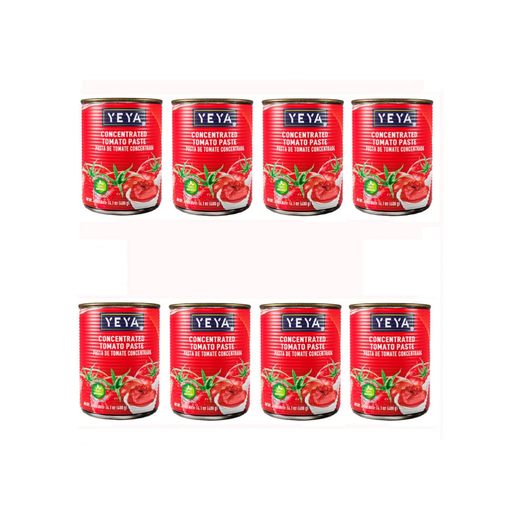 Pasta de tomate concentrada YEYA (8 x 400 g / 14.1 oz) - Imagen 1