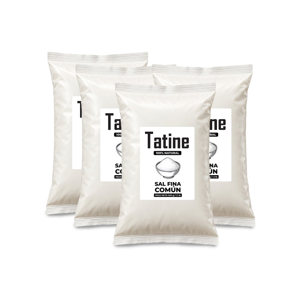 Sal fina común Tatine (4 x 500 g / 1.1 lb) - Imagen 1