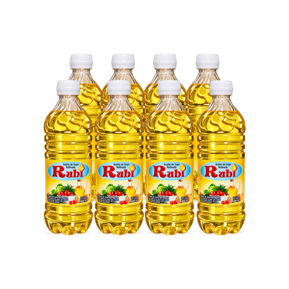 Aceite de soya refinado Rubi (8 x 900 ml) - Imagen 1