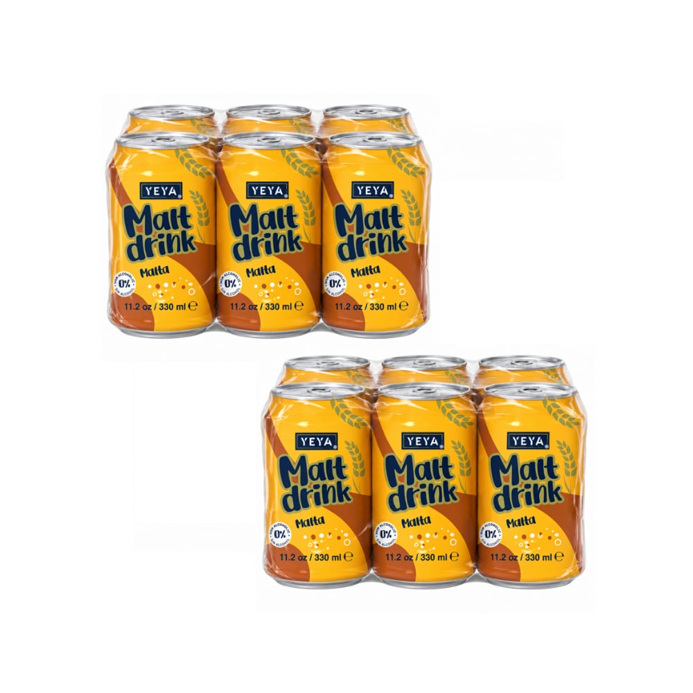 Malta YEYA (12 x 330 ml / 11.2 fl oz) - Imagen 1