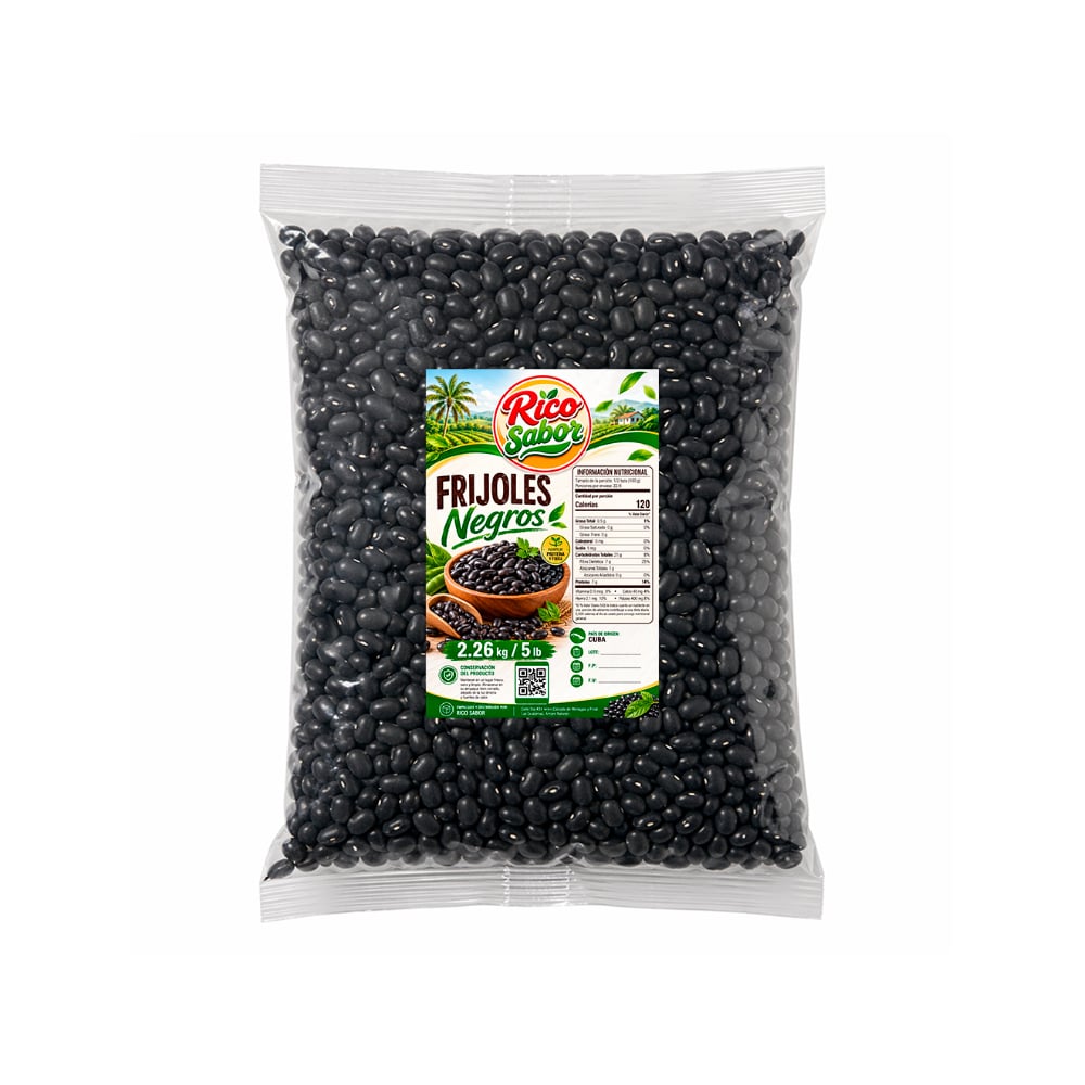 Frijoles negros Rico Sabor (2.26 kg / 5 lb) - Imagen 1