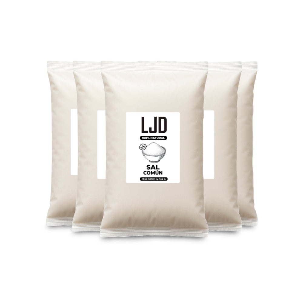 Sal común LJD (5 x 1 kg / 2.2 lb) - Imagen 1