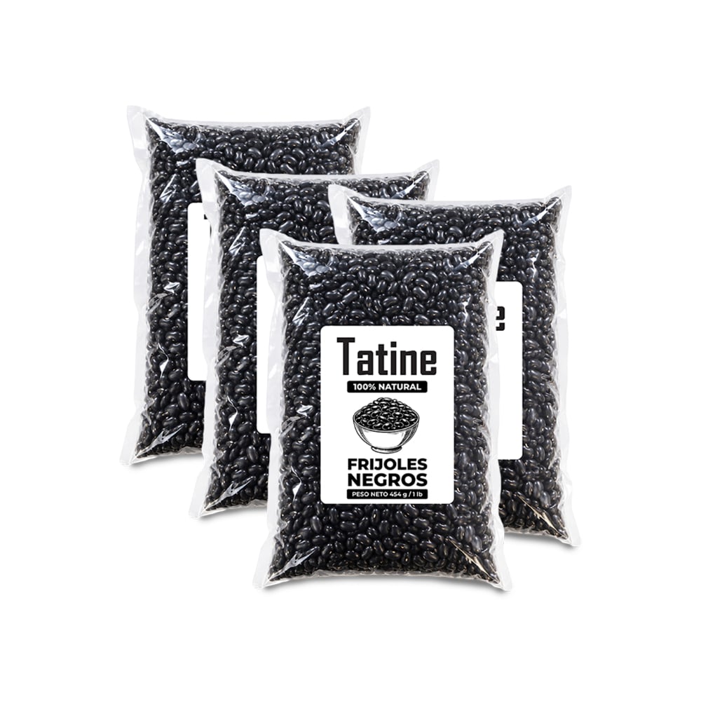 Frijoles negros Tatine (4 x 454 g / 1 lb) - Imagen 1