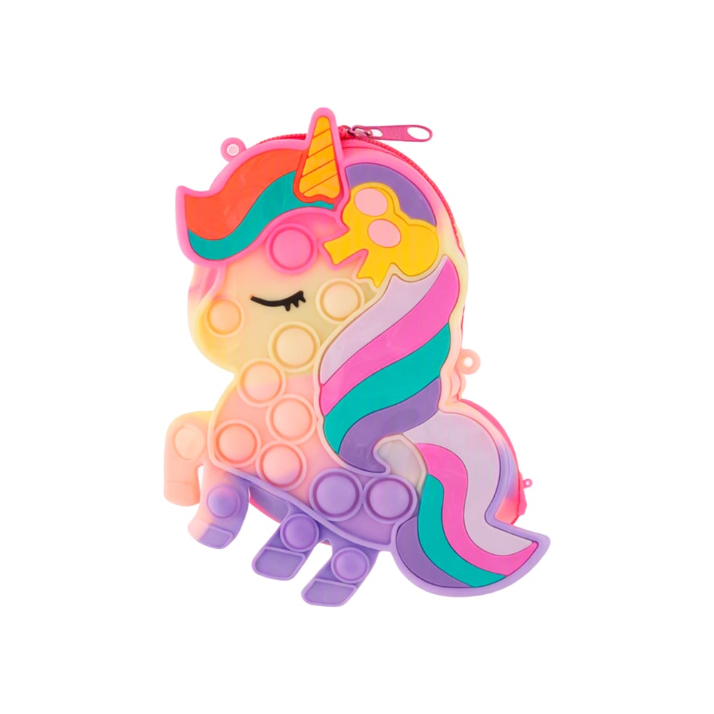 Cartera infantil Pop-It enforma de unicornio D'melem - Imagen 1