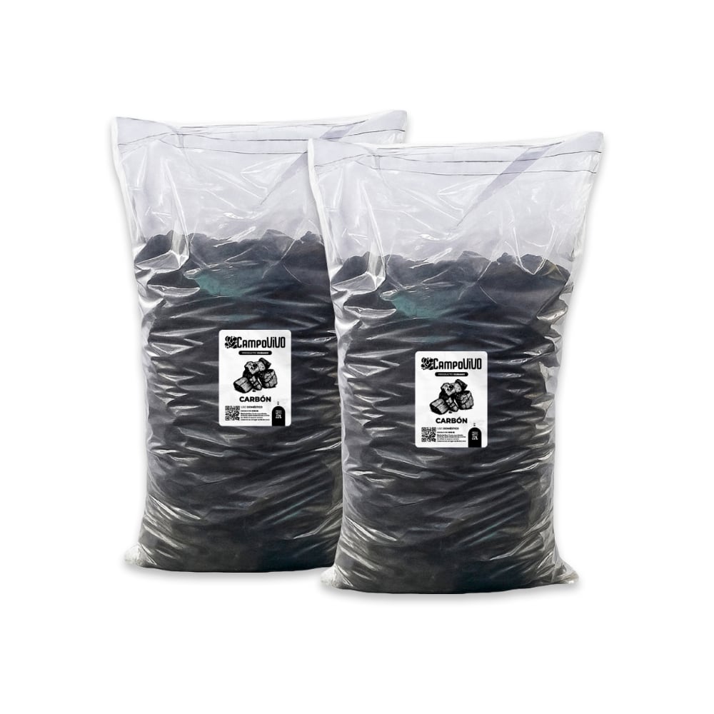 Carbón vegetal Campo Vivo (2 x 3 kg / 6.6 lb) - Imagen 1
