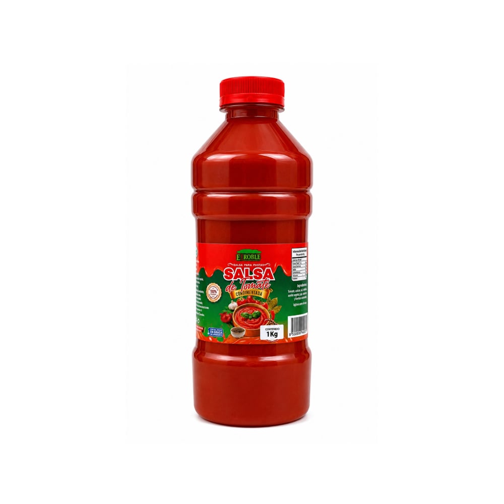 Salsa de tomate condimentada El Roble (1 kg / 2.2 lb) - Imagen 1