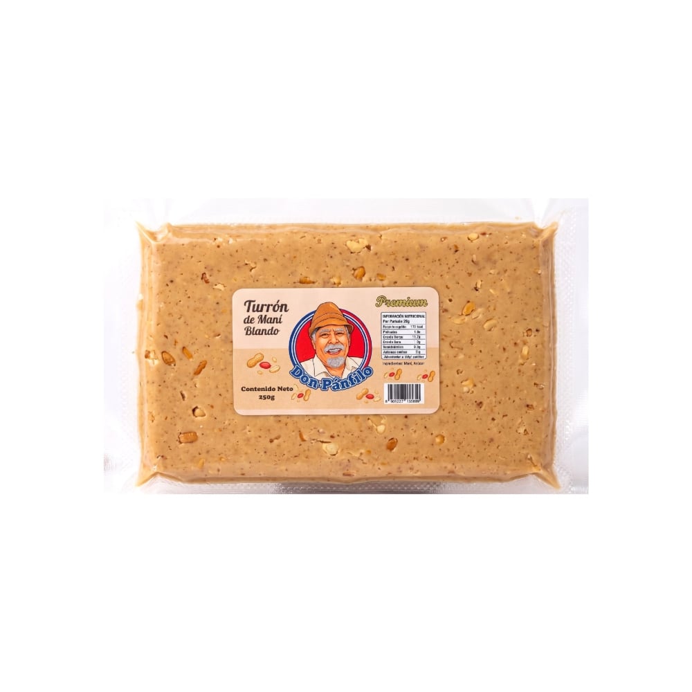 Turrón de maní blando premium Don Pánfilo (250 g / 8.8 oz) - Imagen 1