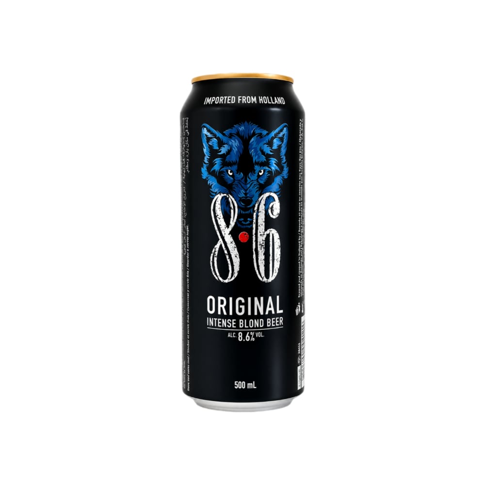 Cerveza rubia intensa original 8.6 (500 ml) - Imagen 1