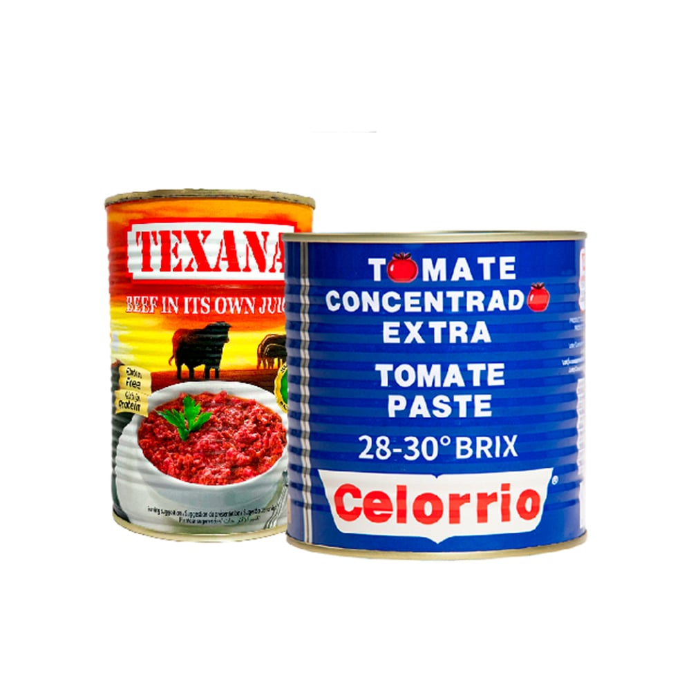 Pasta de tomate concentrado extra  + Carne de res en su jugo - Imagen 1