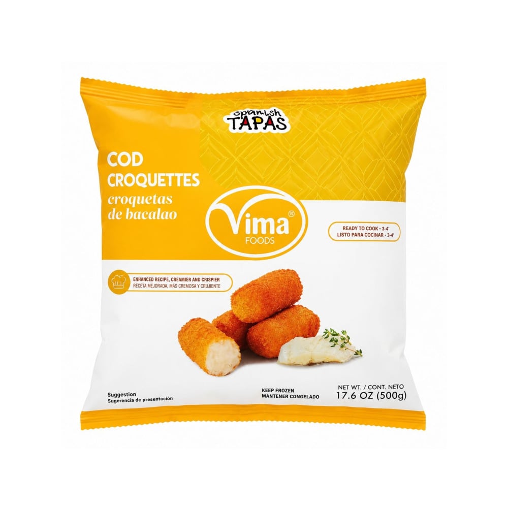 Croquetas de bacalao Vima Foods (500 g / 1.10 lb) - Imagen 1