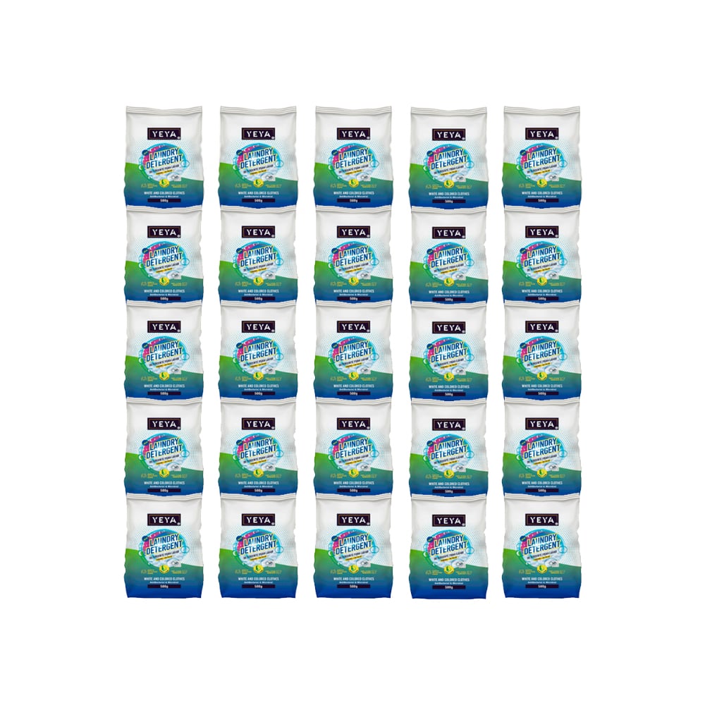 Detergente en polvo con aroma a limón YEYA (25 x 500 g / 1.1 lb) - Imagen 1