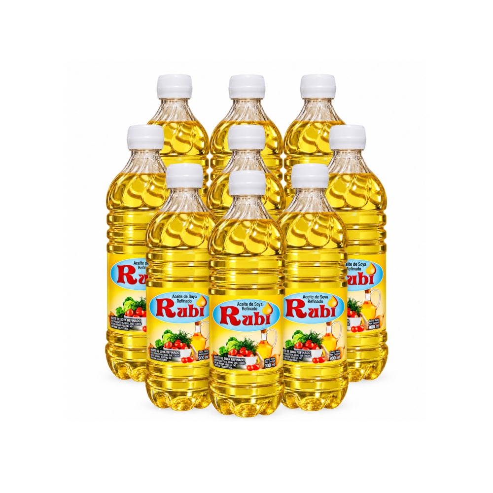 Aceite de soya refinado Rubi (9 x 900 ml) - Imagen 1