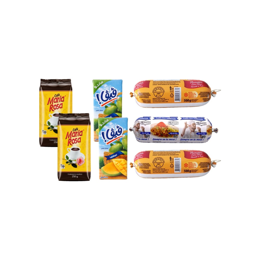 Combo mixto (mortadela, picadillo, café y nectar) - Imagen 1