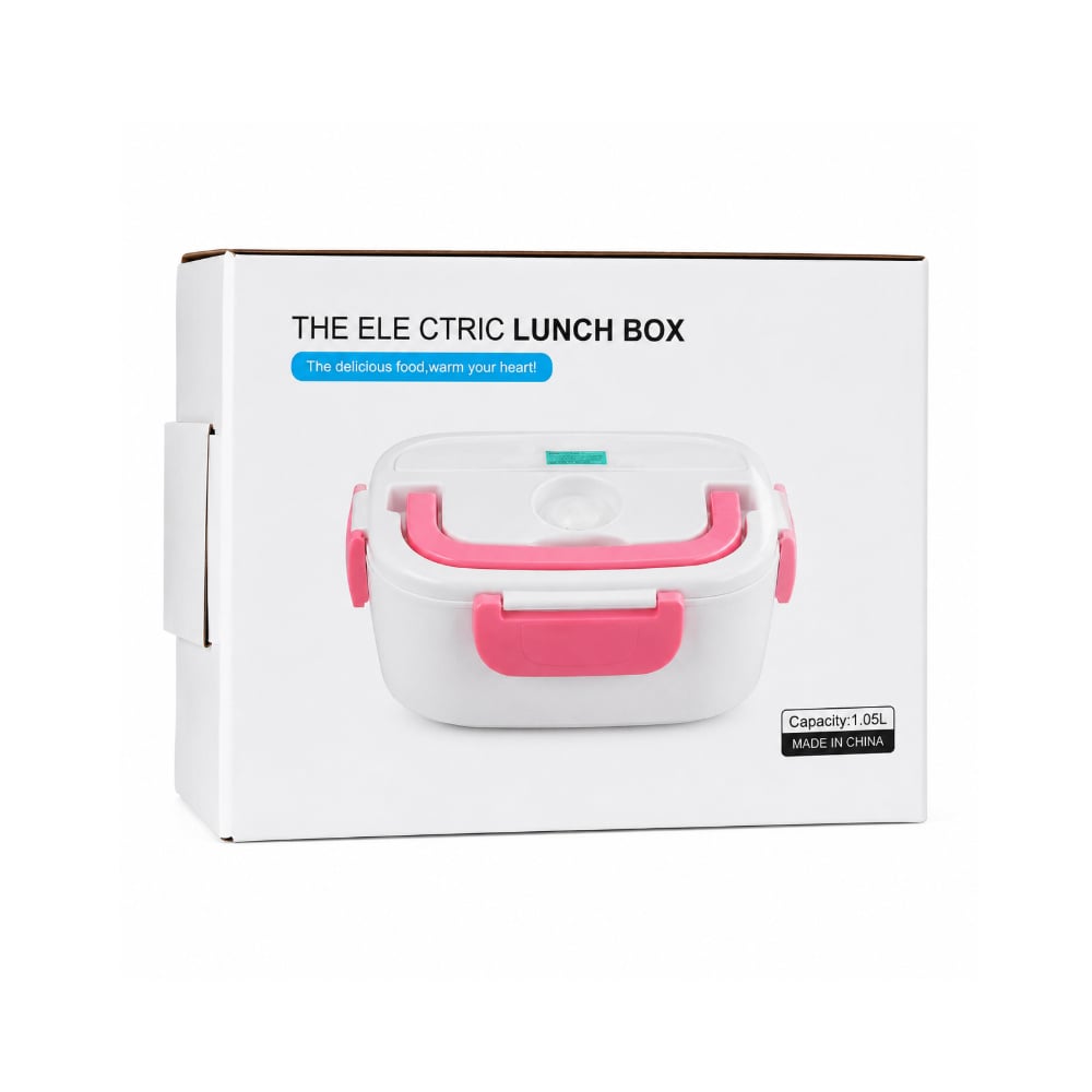 Lonchera eléctrica portátil con recipiente de color rosa 1.05 L MRC JC264-1 - Imagen 1