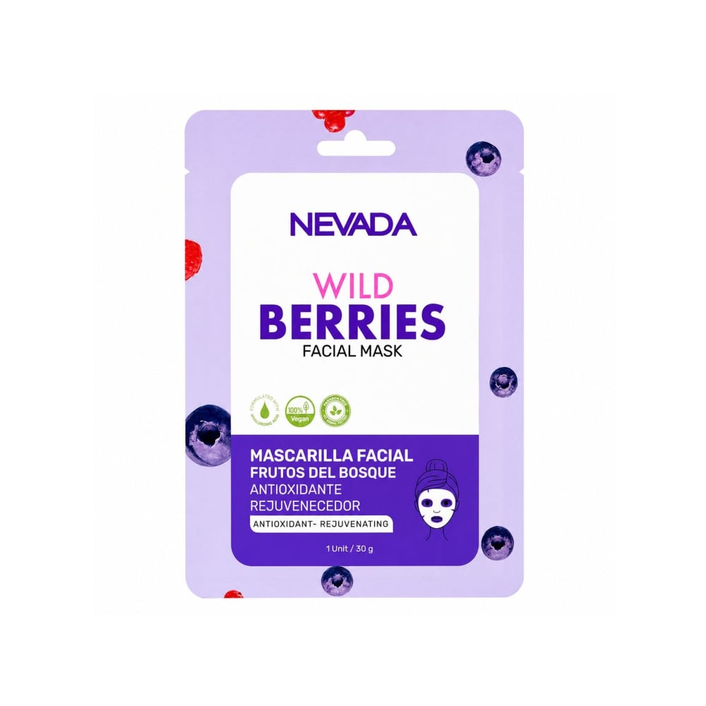 Mascarilla facial frutos del bosque antioxidante rejuvenecedor Bayas Silvestres Nevada (30 g / 1.05 oz) - Imagen 1