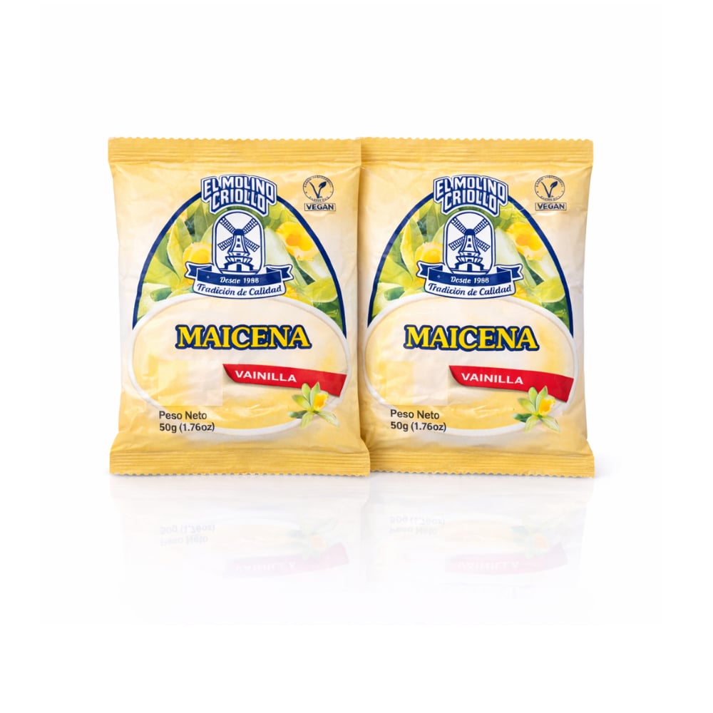 Maicena sabor vainilla El molino Criollo (2 x 50 g / 1.76 oz) - Imagen 1