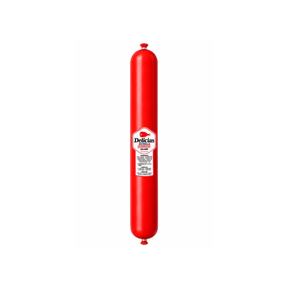 Salame línea económica Delicias Estrella (420 g / 14.81 oz) - Imagen 1