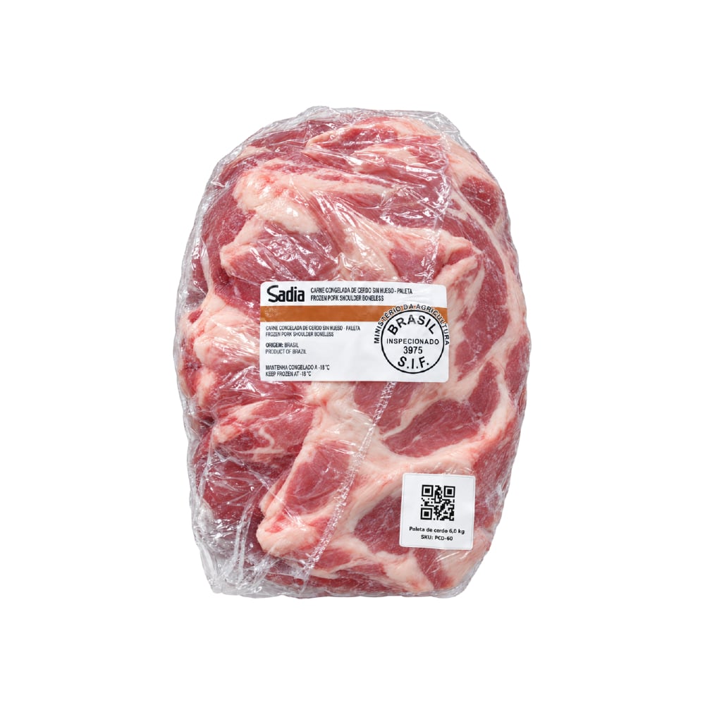 Paleta de cerdo sin hueso Sadia (6.0 kg / 13.04 lb) - Imagen 1
