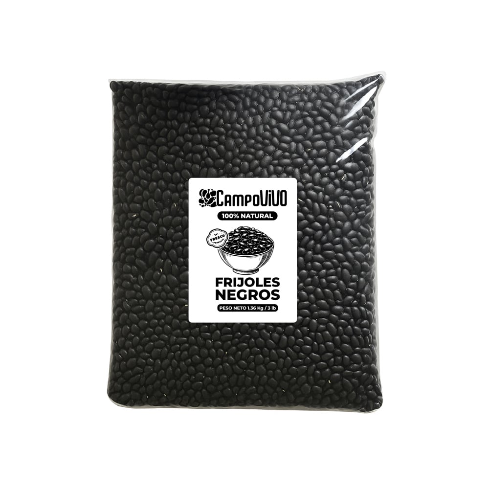 Frijoles negros Campo Vivo (1.36 kg / 3 lb) - Imagen 1