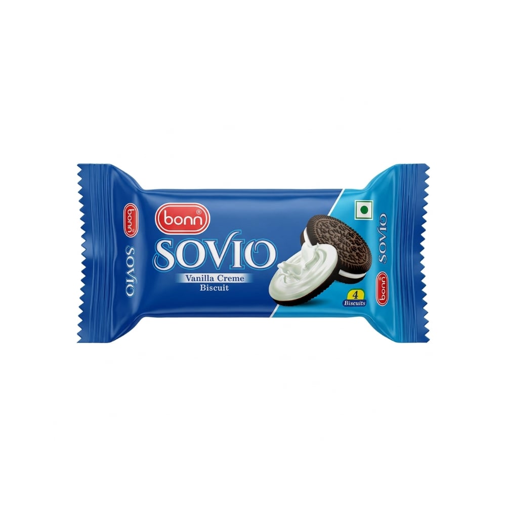 Galletas Sovio con crema de vainilla Bonn (30 g / 1.06 oz) - Imagen 1
