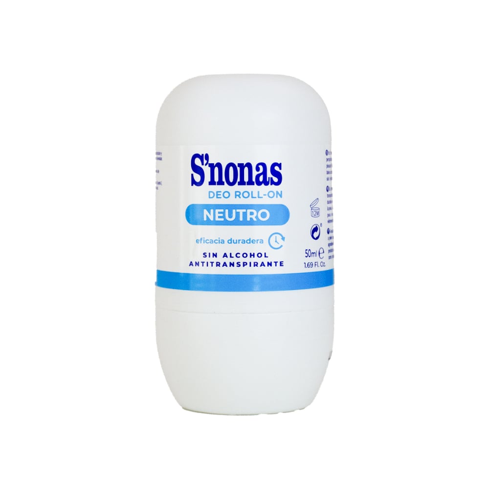 Desodorante roll-on antitranspirante Neutro S'nonas (50 ml) - Imagen 1