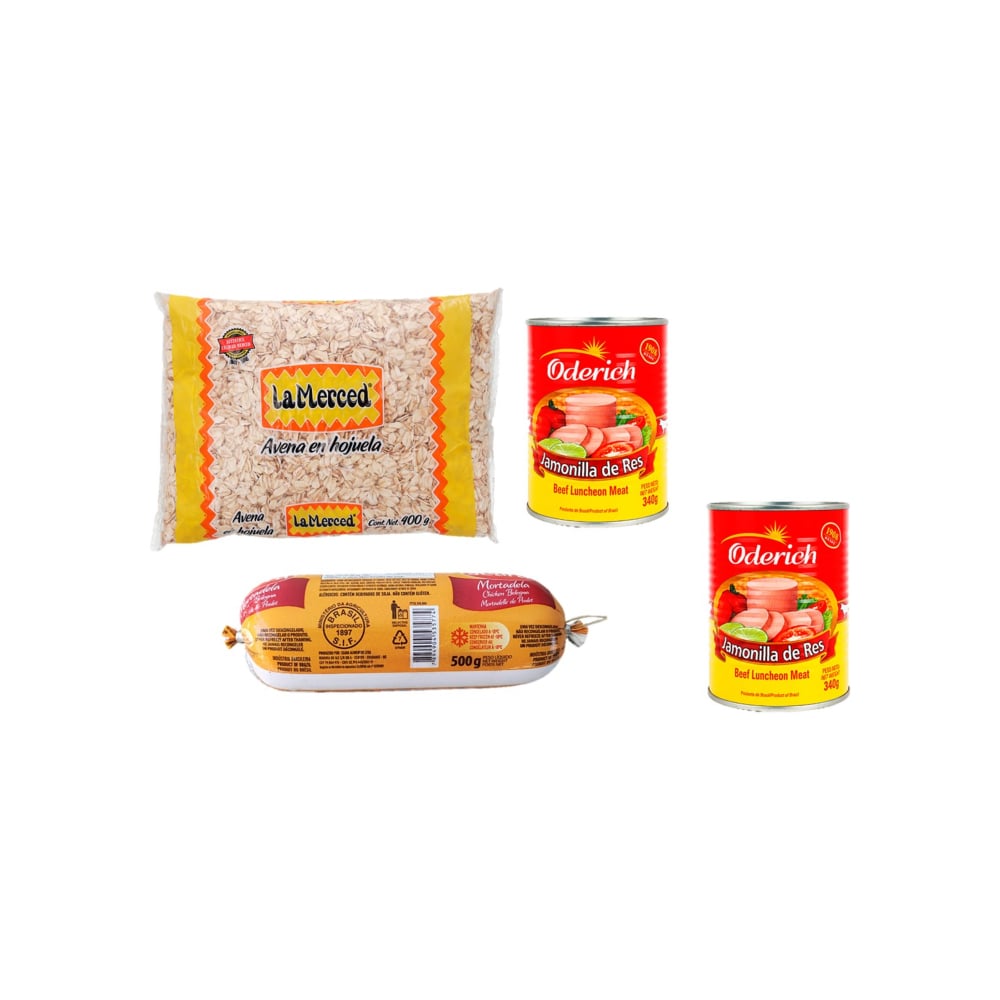 Combo mixto (avena, mortadella y jamonilla) - Imagen 1