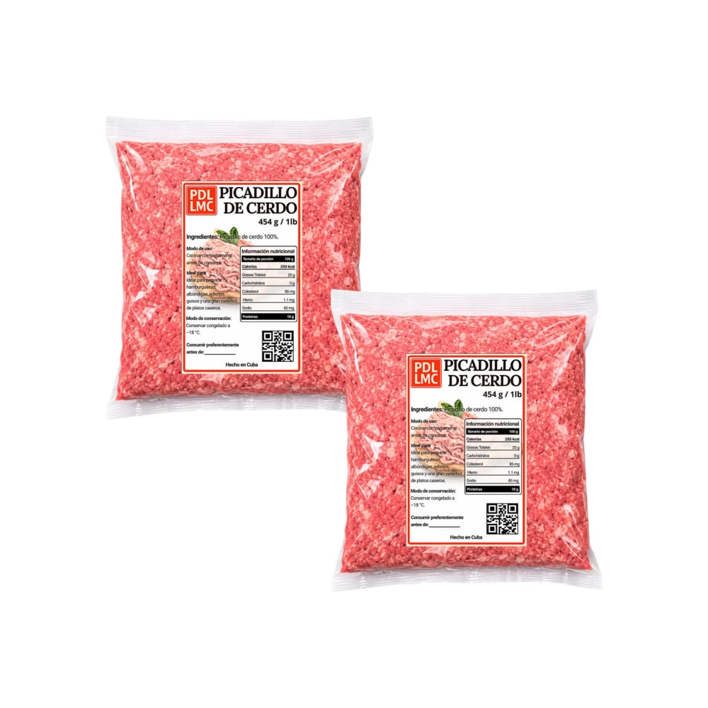 Picadillo de cerdo PDL LMC (2 x 454 g / 1 lb) - Imagen 1