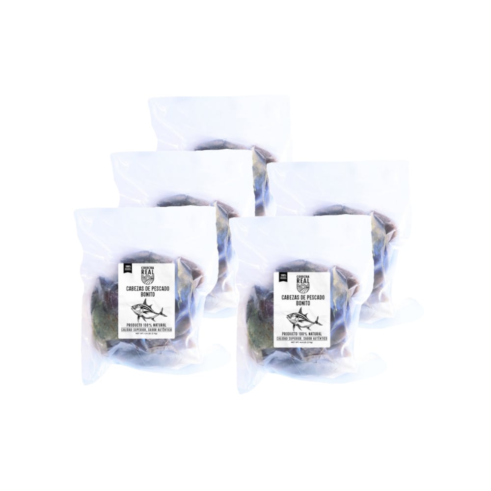 Cabezas de pescado bonito Cosecha Real (5 x 2 kg / 4.4 lb) - Imagen 1
