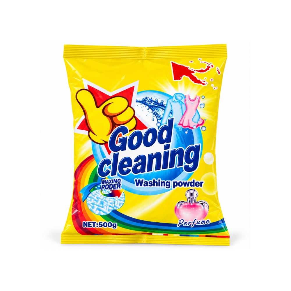 Detergente en polvo perfumado Good Cleaning (500 g / 1.1 lb) - Imagen 1
