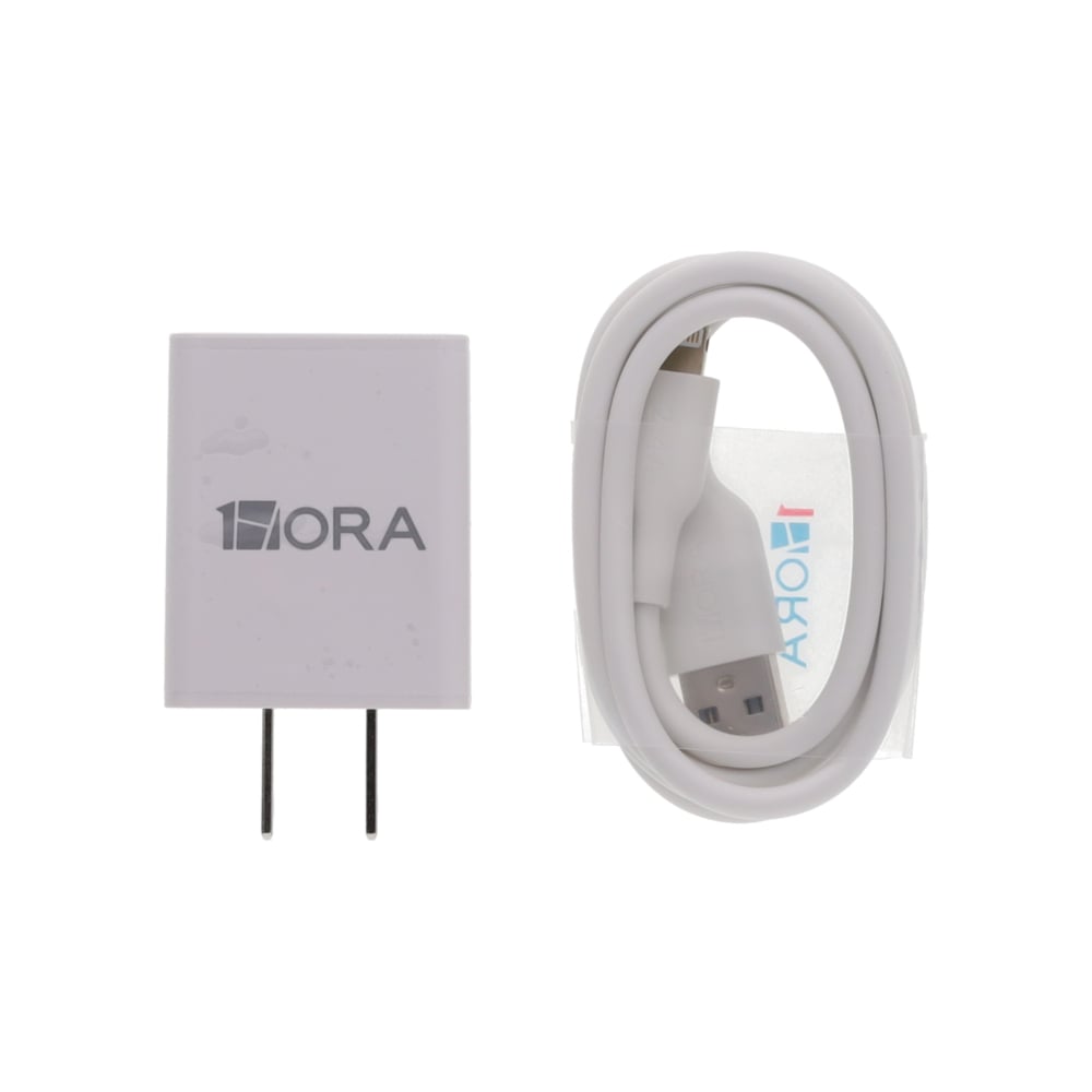 Cargador blanco de 12W cable IP 2.4A 1Hora GAR143 - Imagen 1