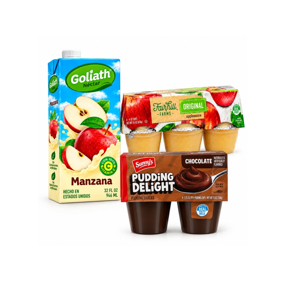Compotas de manzana, natillas de chocolate y néctar de manzana - Imagen 1