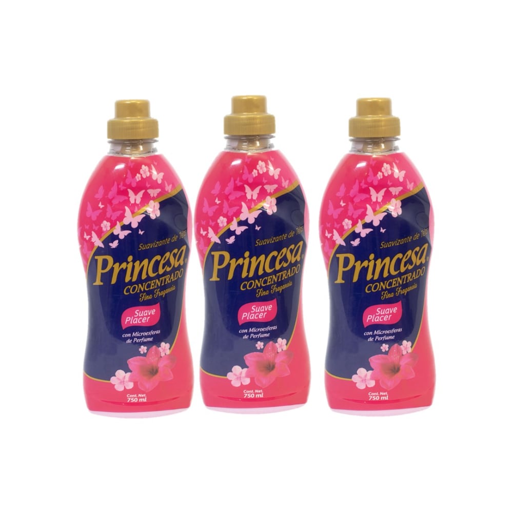 Suavizante de telas suave placer Princesa (3 x 750 ml) - Imagen 1