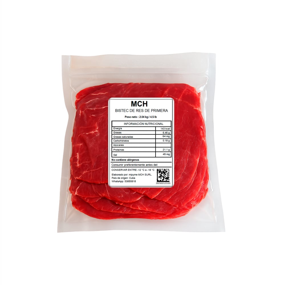 Bistec de res de primera MCH (2.04 kg / 4.5 lb) - Imagen 1