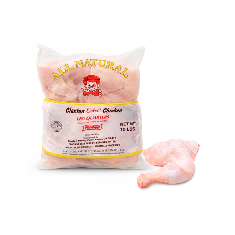 Cuartos traseros de pollo Claxton Select Chicken (4.54 kg / 10 lb) - Imagen 1