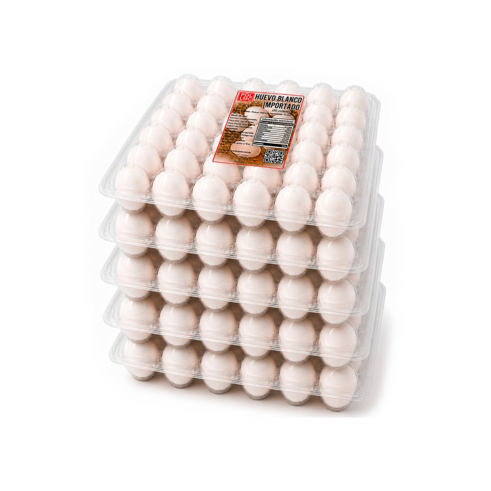 Huevo blanco importado PDL LMC (5 x 30 U) - Imagen 1