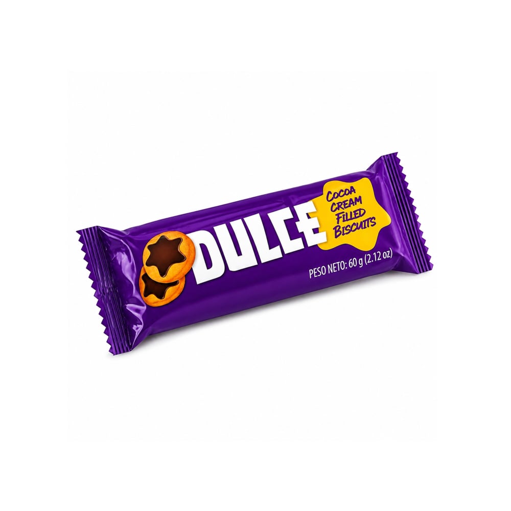 Galletas tipo sándwich con crema sabor chocolate Dulce (60 g / 2.12 oz) - Imagen 1