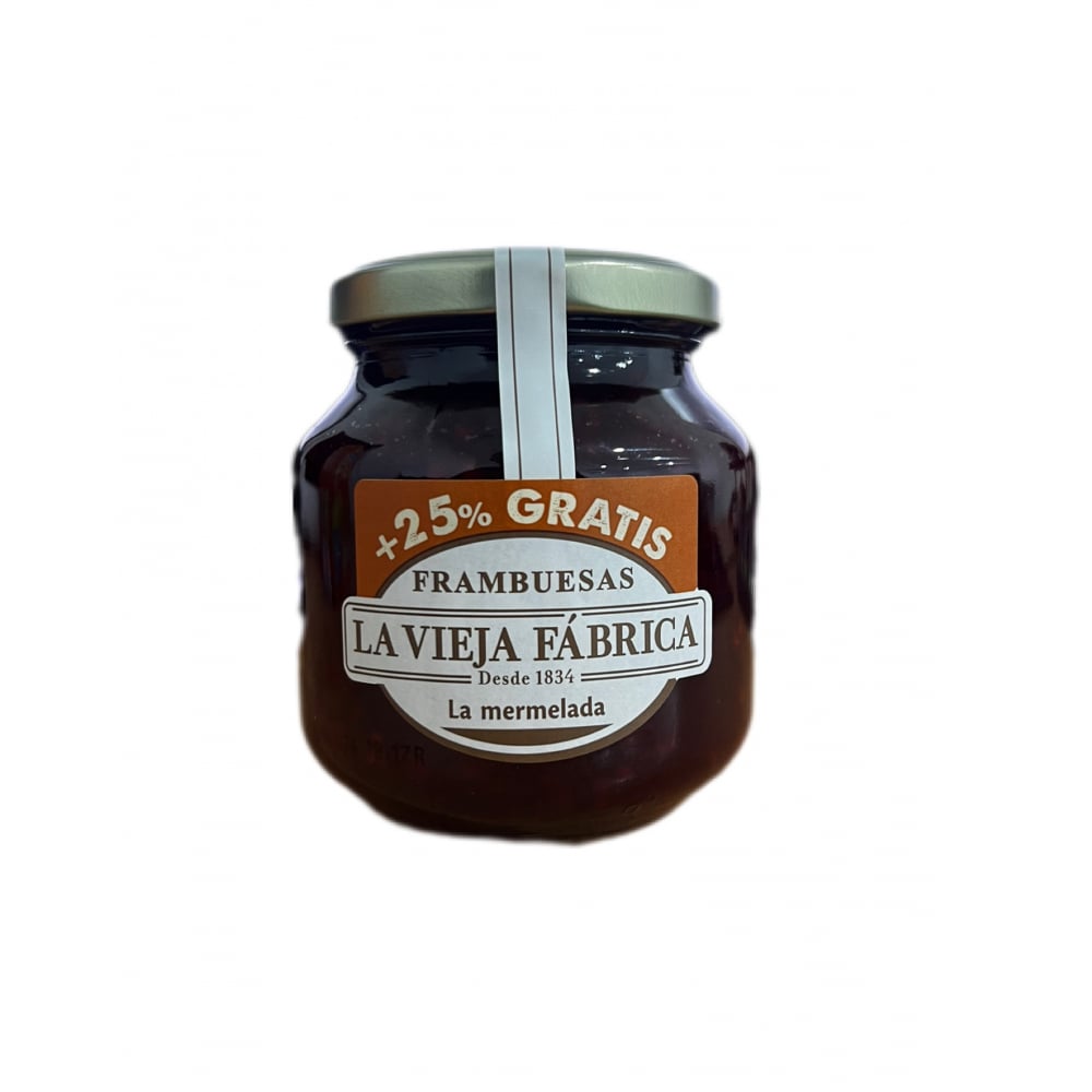 Mermelada de frambuesas La Vieja Fábrica (350 g / 12.35 oz) - Imagen 1