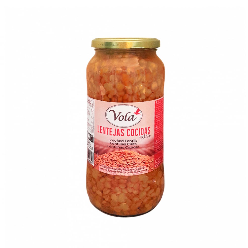 Lentejas cocidas extra Volá (540 g / 1.19 lb) - Imagen 1