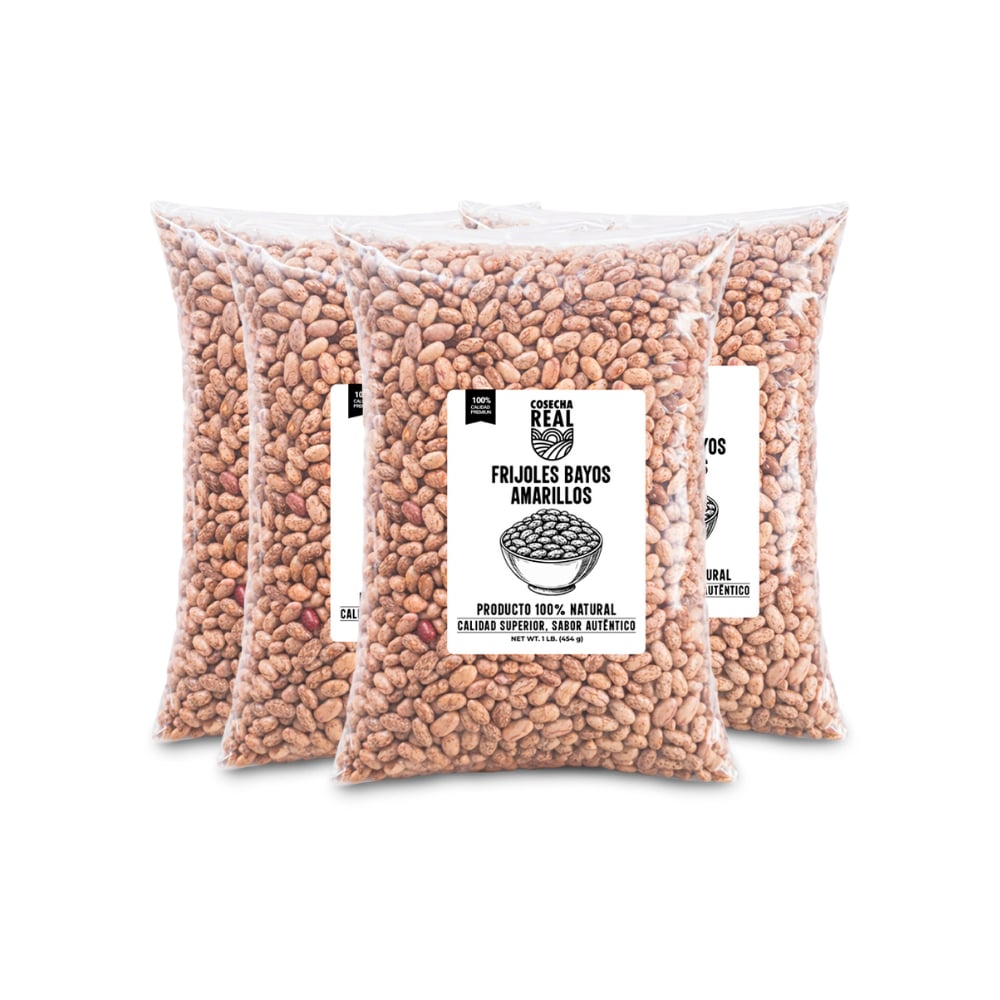 Frijoles bayos amarillos Cosecha Real (4 x 454 g / 1 lb) - Imagen 1