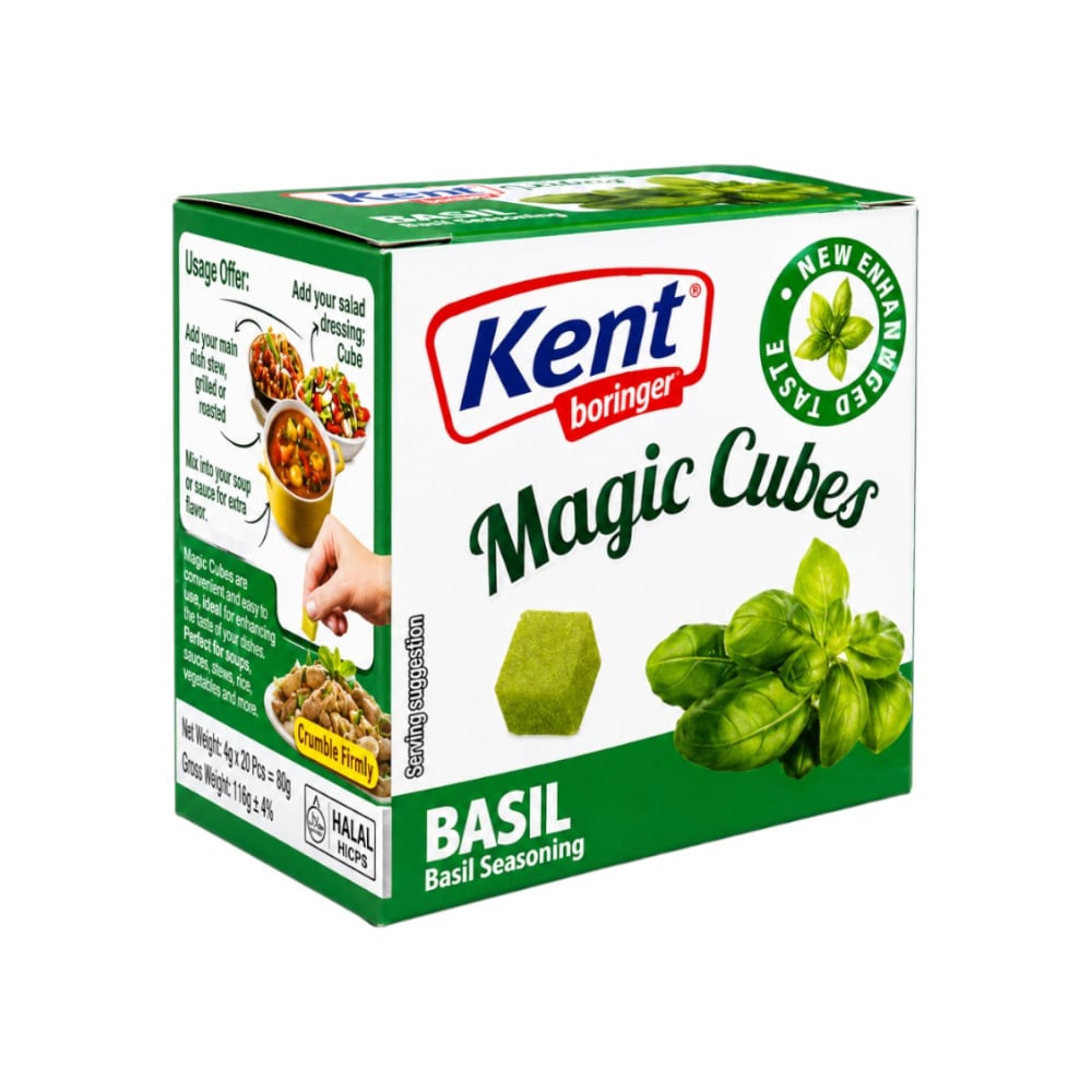 Cubos mágicos de albahaca Kent Boringer (80 g / 2.82 oz) - Imagen 1