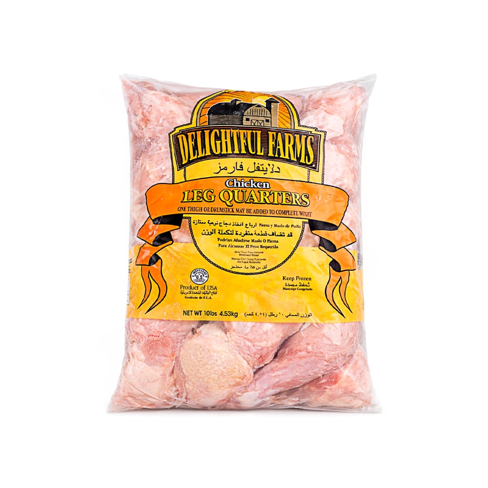 Cuartos traseros de pollo Delightful Farms (4.54 kg / 10 lb) - Imagen 1