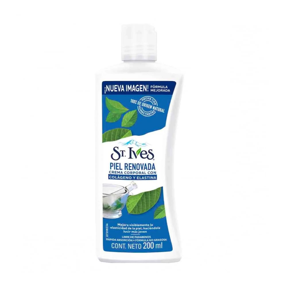 Crema corporal con colágeno y elastina piel renovada St Ives (200 ml) - Imagen 1