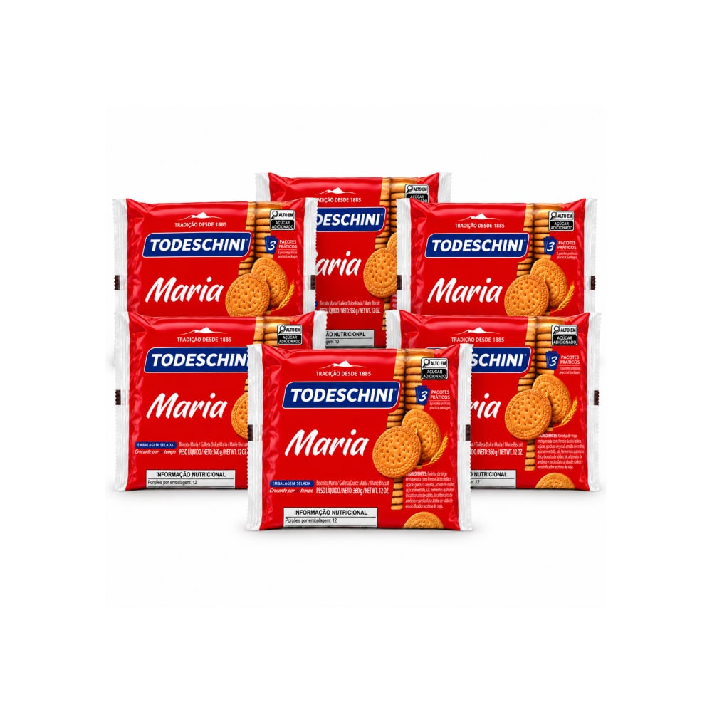 Galletas María Todeschini (6 x 360 g / 12.7 oz) - Imagen 1