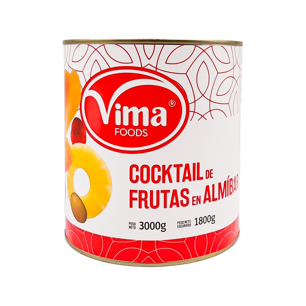 Cocktail de frutas en almíbar Vima Foods (3 kg / 6.6 lb) - Imagen 1
