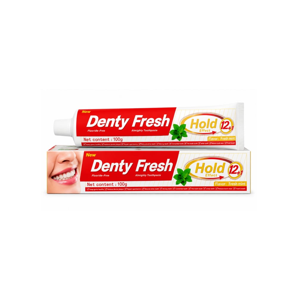 Pasta dental mentolada Denty Fresh (100 g / 3.5 oz) - Imagen 1